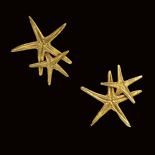 Boucles doreilles en bronze - toiles de mer