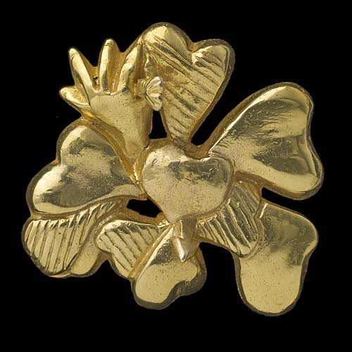 Broche en bronze - L'attrape cœurs