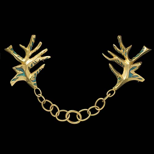 Broche en bronze - Les arbres