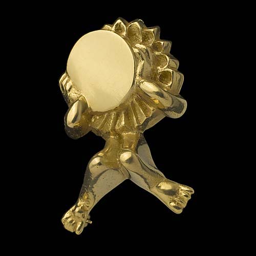 Broche en bronze - clipse de soleil