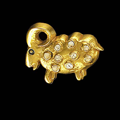 Broche en bronze - Le bélier