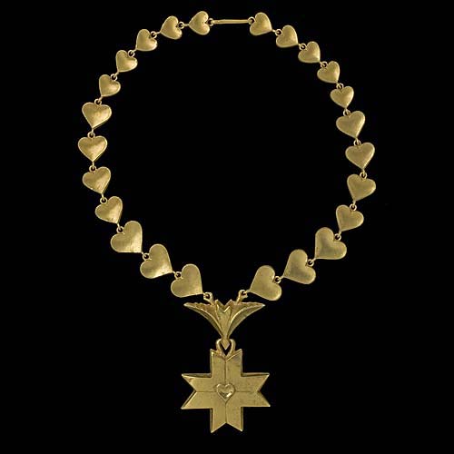 Collier en bronze - Le cœur du St Esprit