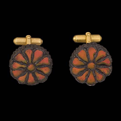 Boutons de manchette en Talosel - Rosace