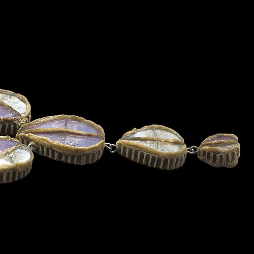 Collier en Talosel - Feuilles
