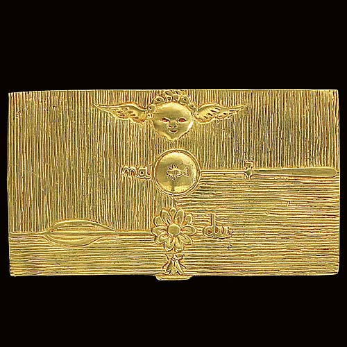 Bo&icirc;te &agrave; cigarettes en bronze - �L'amour��