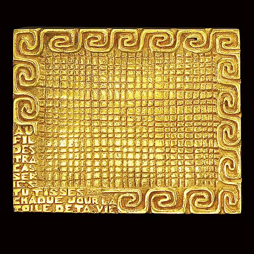 Bo&icirc;te &agrave; cigarettes en bronze - �Au fil des trasseries...�