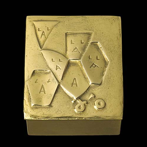 Bo&icirc;te &agrave; cigarettes en bronze - �Si face &agrave; elle j'osais�