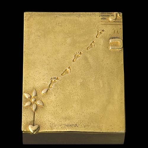 Bo&icirc;te &agrave; cigarettes en bronze - �Je t'aime, un peu, beaucoup, passionaimant�